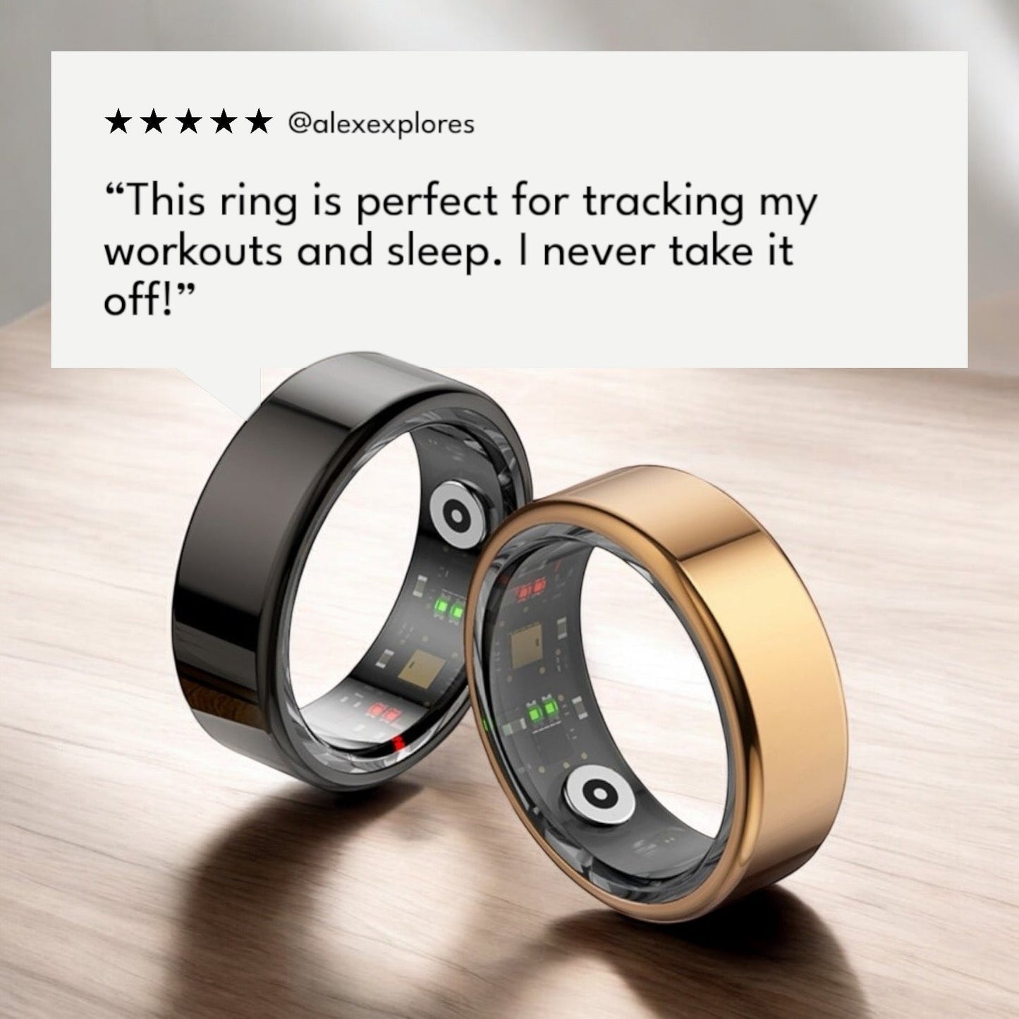 Smart Ring | Heart Rate, Sleep & Blood Oxygen Monitor